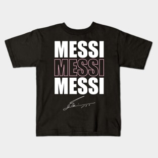 Leo Messi In Inter Miami Kids T-Shirt